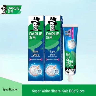 Super White Mineral Salt Toothpaste Twin Pack