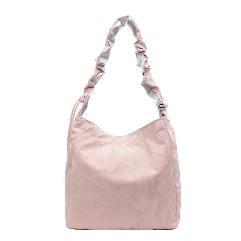 Fashionable Ins Large Capacity Tote Bag For Women Available In Chic Colors Like Beige Black Blue And Pink