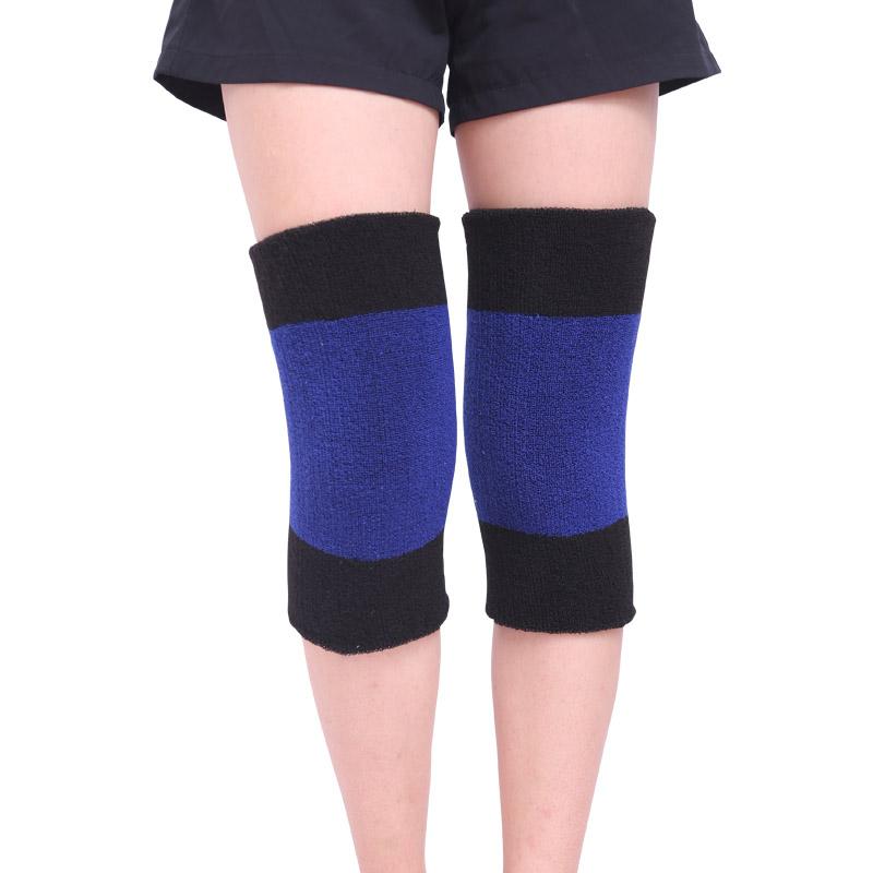 1Pair 2Pcs Women Men Winter Knee Warmers Wool Cashmere Thicken Legging Stocking Warm Thermal Ski Cycling Knee Brace One Size
