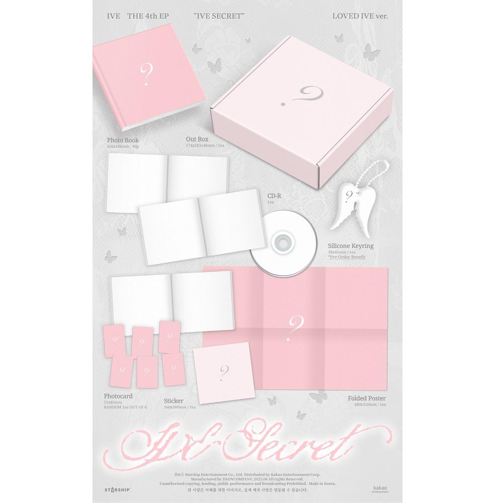 [Pre-Order 8/26 Release] Ive - 4th EP Ive Secret Loved Ive version Limited Edtion CD+Pre-Order Gift