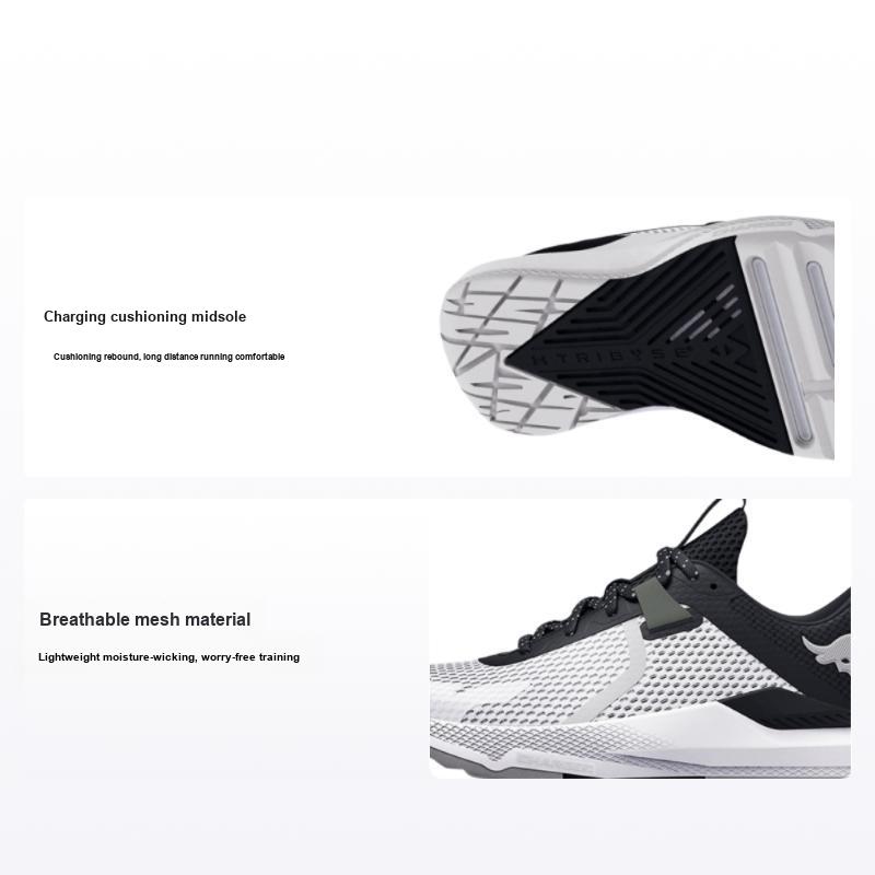 Under Armour Project Rock BSR 2 White Black Men Sneakers 3025081-100