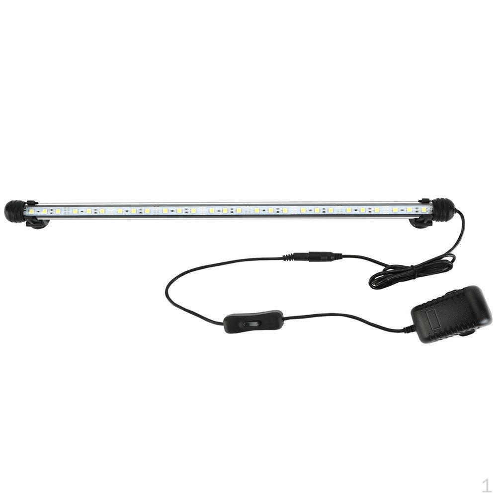 

Aquarium Fish Tank Controlled Submersible Light LED Lamp 220V DC12V 4-6.5W 57cm_White Blue