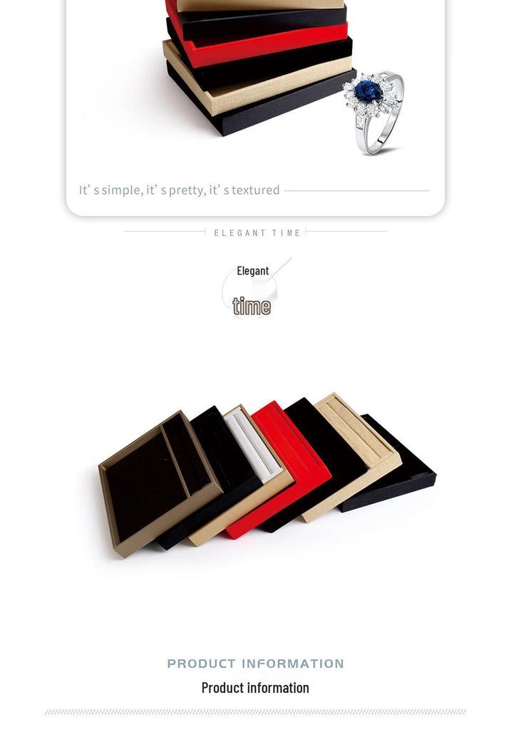 PU Leather Double-Sided Jewelry Tray for Necklaces & Rings - Small Display for Accessories or Jade Ware