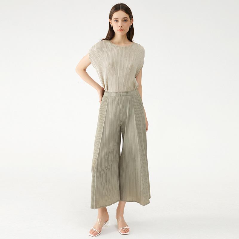 Tianpei 2025 Spring/Summer Women's High-Quality Comfortable Loose High-Waist Wide-Leg Pants