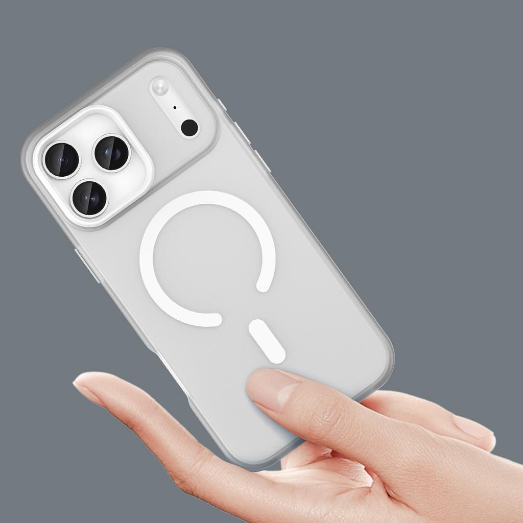 Etui case na iPhone 17 Pro Magnetic Abrasive MagSafe - matowe białe