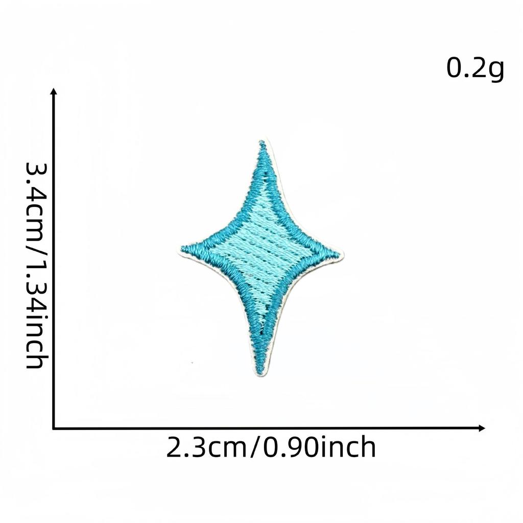 Cartoon-Mango-Stern-Stickaufnäher: Aufbügelbarer Schmelzkleber Reparatur