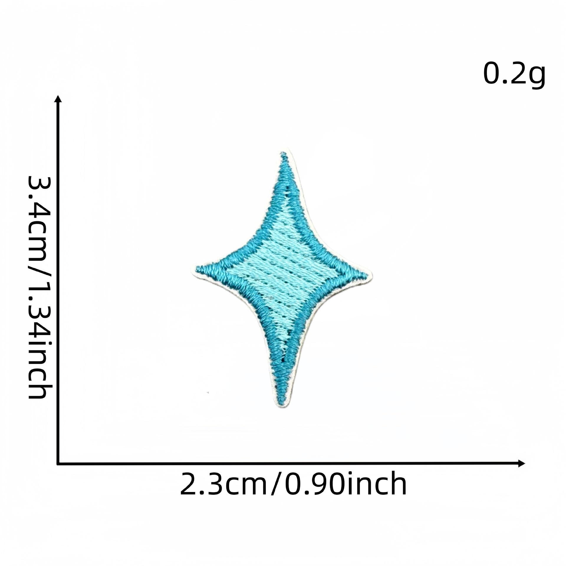 

Colorful Cartoon Star Embroidered Iron-on Patch for Clothing Accessories