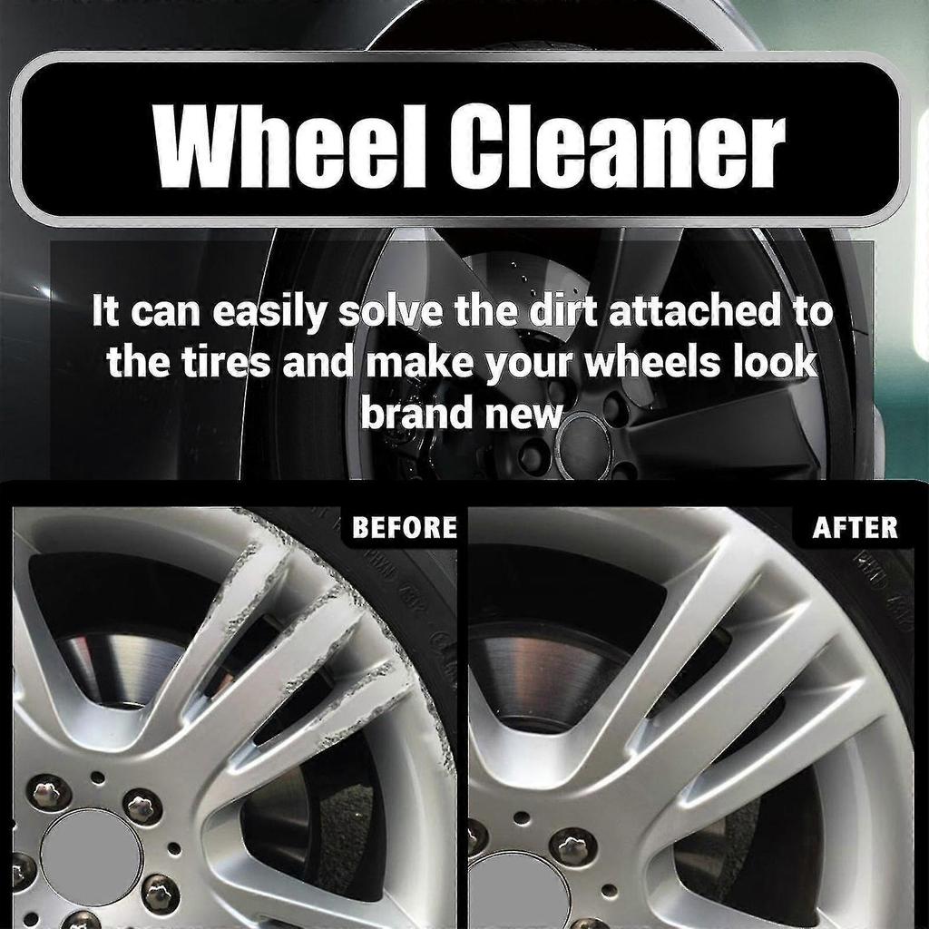 Non-Acid Wheel Cleaner, 120ml Powerful Wheel Cleaner Perfect For Cleaning Wheels and Tires, Car Wash Rim Cleaner & Brake Dust Remover - PJ