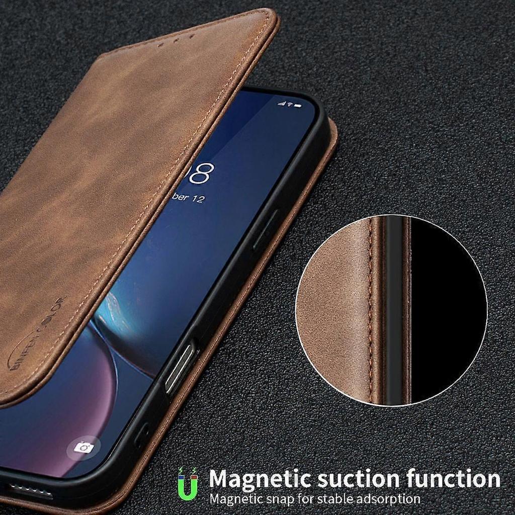 Funda tipo libro para Honor 600 con bloqueo RFID, a prueba de golpes, cartera magnética con soporte y ranuras para tarjetas, compatible con Honor 600