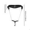 Adjustable Saxophone Neck Strap with Lightweight PU Leather Design