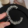 Full Diamond Rhinestone Hair Clip Elegant Shark Hair Claws New Ponytail Holder  Girl