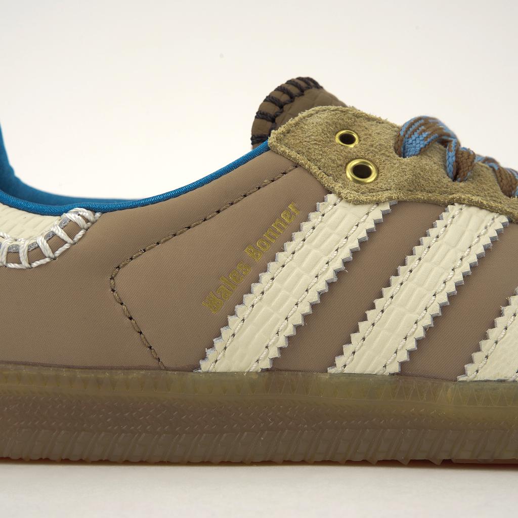 Wales Bonner x adidas Samba Nylon Desert White Unisex Sneaker Braun Wunderweiß Aschblau IH3261