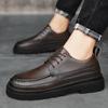 Mode Vrijetijd Zakelijk Heren Veterschoenen Leer Luxe Heren Mode Feest Buiten Bruiloft Heren Wandelen Vier Seizoenen Schoenen
