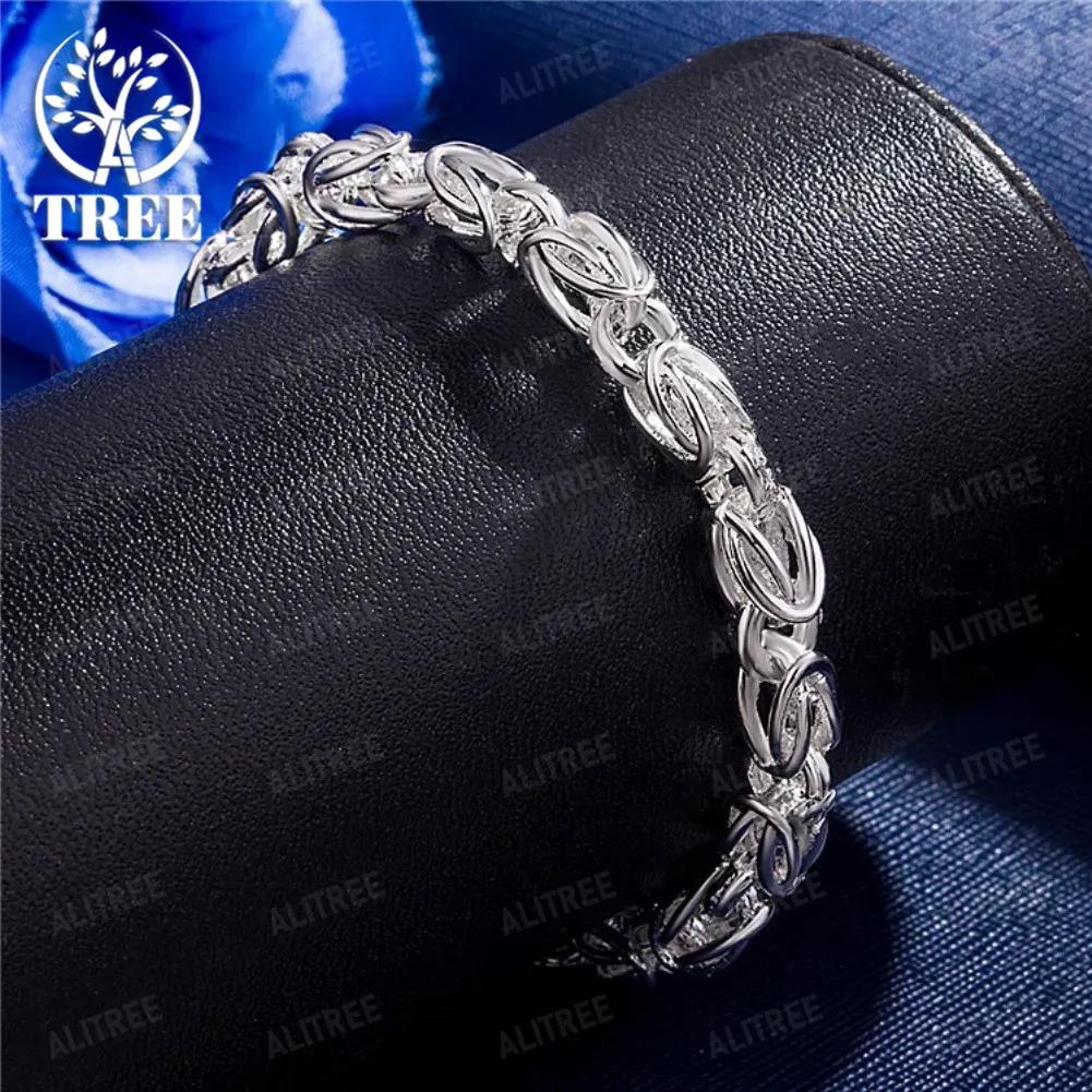 Hot Popular 925 Sterling Silver Bracelet for Woman Man 20mm Chain Luxury Wedding Party Christmas Gifts Fashion Fine Jewelry