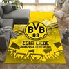 Bvb Borussia Dortmund Football Club Area Rug Design For Balcony Dining Room Playrooms Kitchen Antislip Carpet Decorate Offices