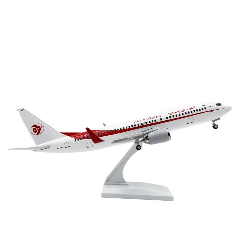 

30cm Plane B737 Air ALGERIE Model Airplanes Resin Die-cast Toy Planes with Wheel Stand for Boys Christmas Gifts красный/белый