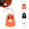 Ghost Plush Crossbody Bag Halloween Bag, Cute Spooky Fluffy Shoulder Pouch Costume Accessory for Party Costume, Mini Casual Daily Use Funny Theme Gift