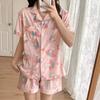 Women’s Cute Cotton Short Sleeve Pajama Set - Summer Style