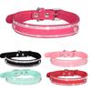 Pet Collar Shiny Rhinestone Dog Collar Small and Medium Dog Chain Walking Leash Microfiber Cat Collar Leash Set
