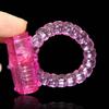 Lasting Cock Ring Vibrator Delay Premature Ejaculation Lock Fine Sex Toys product for Men dildo extender Beads loop Clit Massage