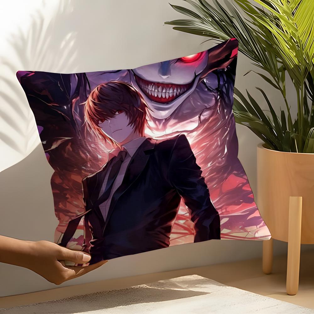 Death Note Pillow Case Linen Cushion Covers For Decorative Sofa Home Pillows Case Car Chair Pillows Cases