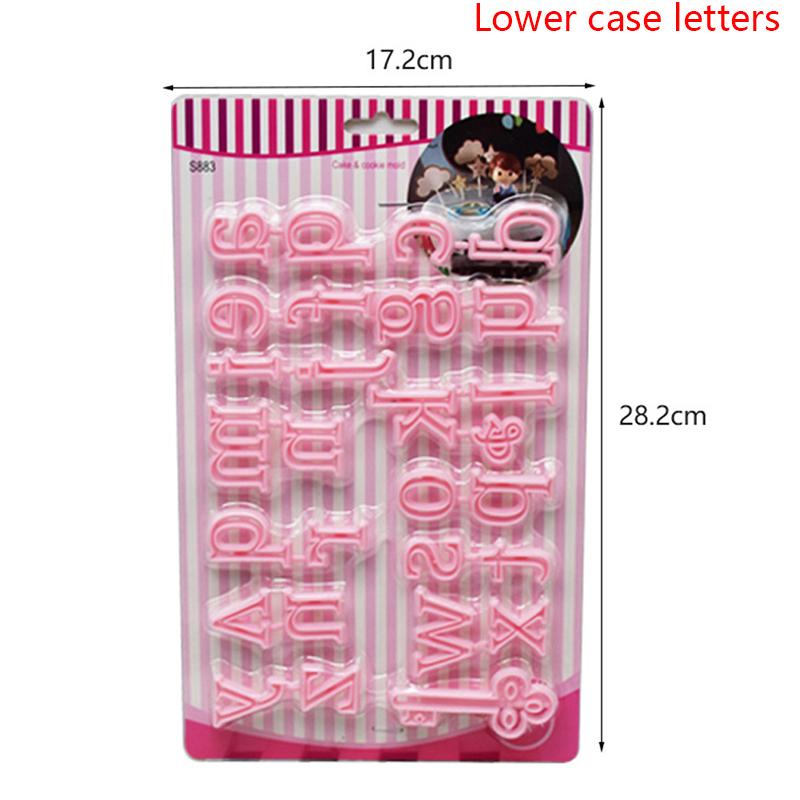 Plastic Cake Mold 26 Letter Number Chocolate Baking Tools Non-stick Silicone Cake Mold Jelly And Candy Mold Mold DIY Baking Tool