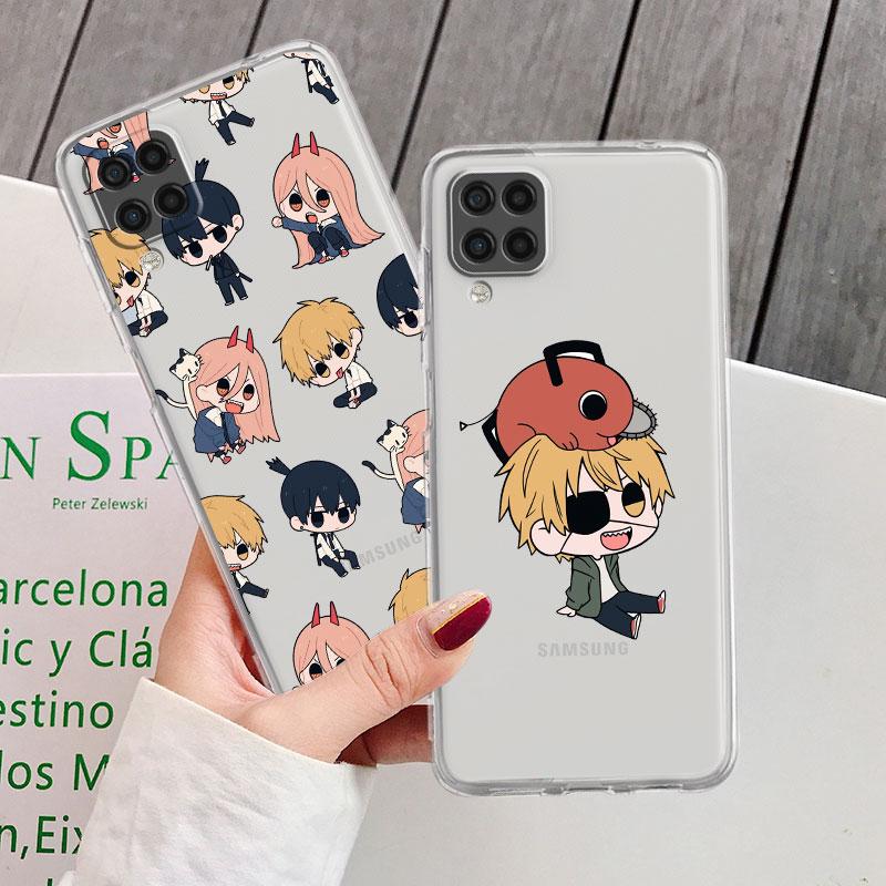 Soft Case For Samsung Galaxy A52 A12 A51 A32 A21s A22 A71 A31 A41 A53 A13 A02s A11 A72 A33 Clear Phone Cover Chainsaw Man Power