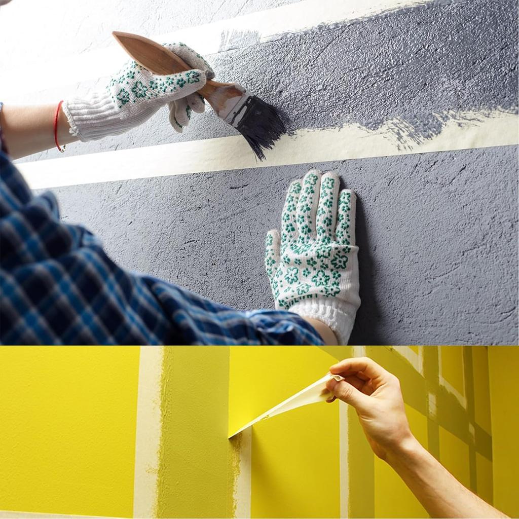 Stoooduo Masking Tape 1pc Construction Masker Tape 3cm Wide x 50m Long Paper Tape Drafting Tape Construction Painting (White)