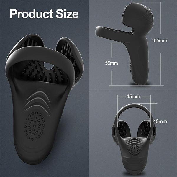 Penis Massager Vibrator Cockring Penis Cock Ring On for Man Delay Ejaculation Sex Toys for Men Penisring Scrotum Stimulator
