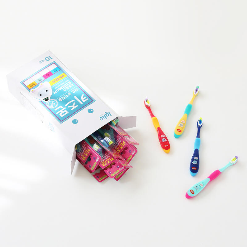 [Laho] Kidsmon Children's Toothbrush Set of 10, Soft for Ages 3 and Up