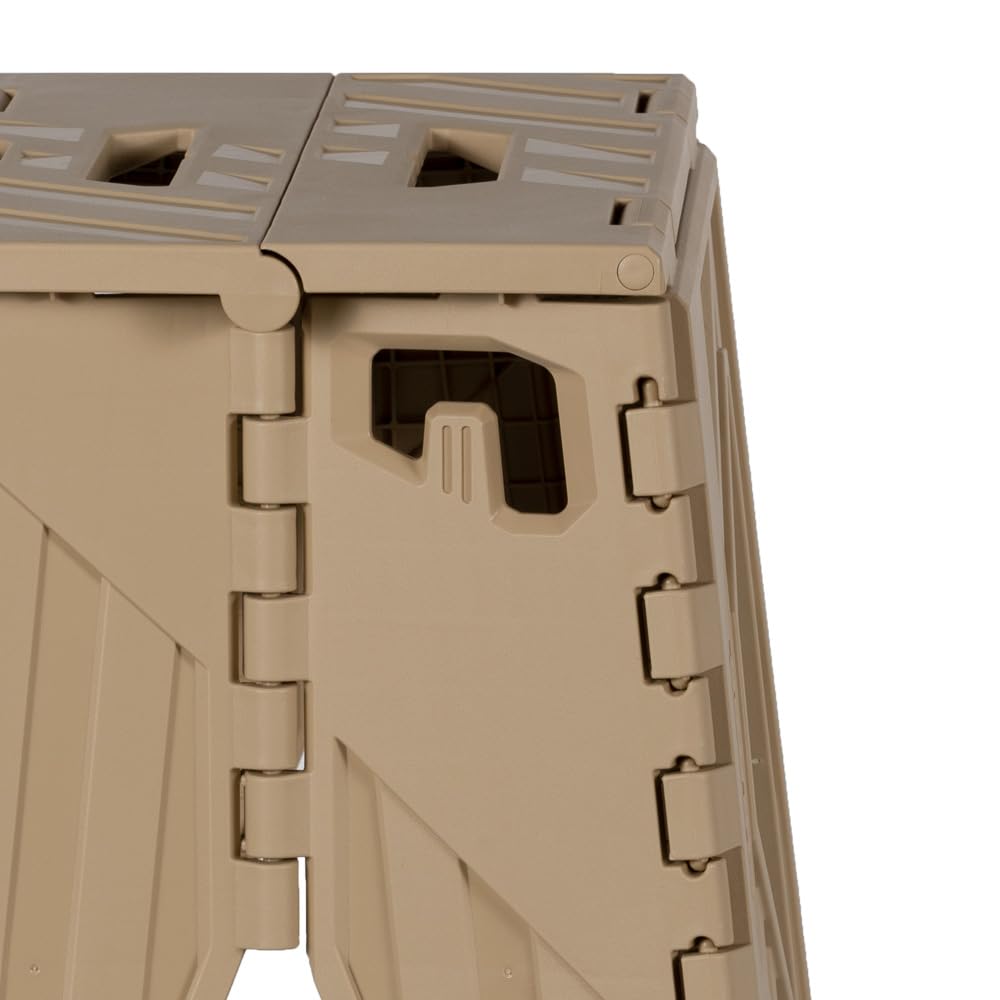 Shuter Folding Step Stool Outdoor Made in Taiwan Stylish Camping Folding Chair Concert Folding Stool Lightweight Chair Step Camping CH-40 (Khaki