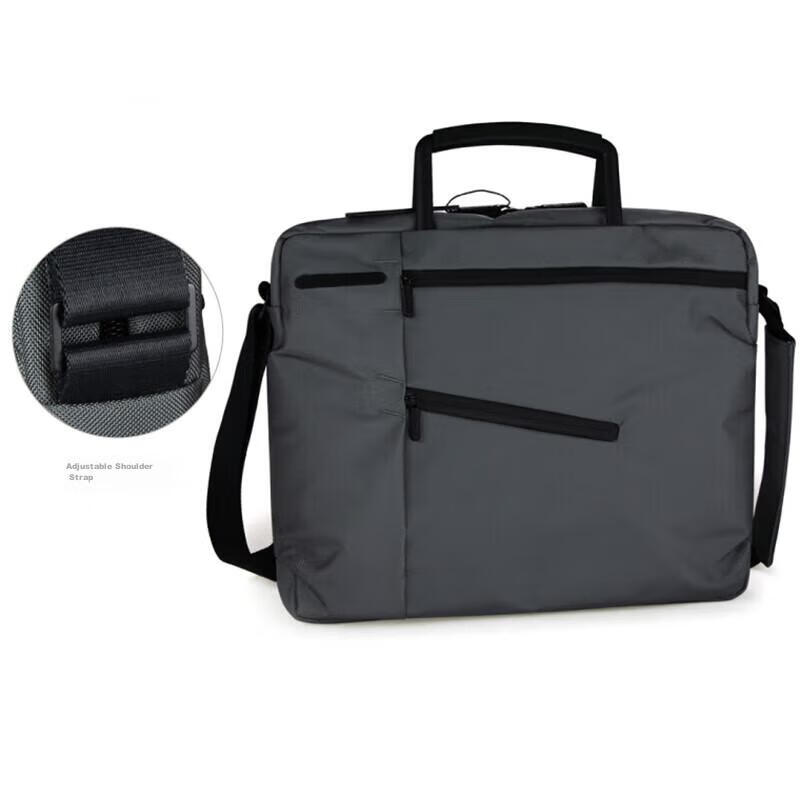 LEXON Laptop Bag for Men And Women, Business Shoulder Bag, Briefcase, Notebook Bag, 13-Inch Business Bag, 660 Light Gray