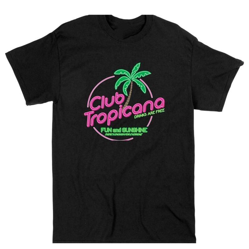 Club Tropicana T Shirt Retro 80s Wham Song Music Classic