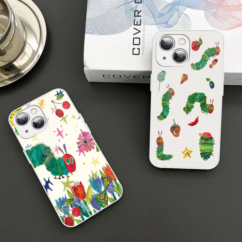 The Very Hungry Caterpillar For IPhone 14 13 12 Mini 11 Pro XS Max X XR 14 Plus Tempered Glass Cover