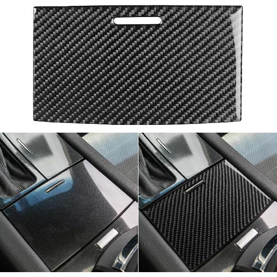 Real Carbon Fiber Compatible with Ford Taurus SEL/Limited/SE/SHO 2013-2019 2014 2015 2016 2017 2018 Accessories Car Door Lock Decoration Trim Cover