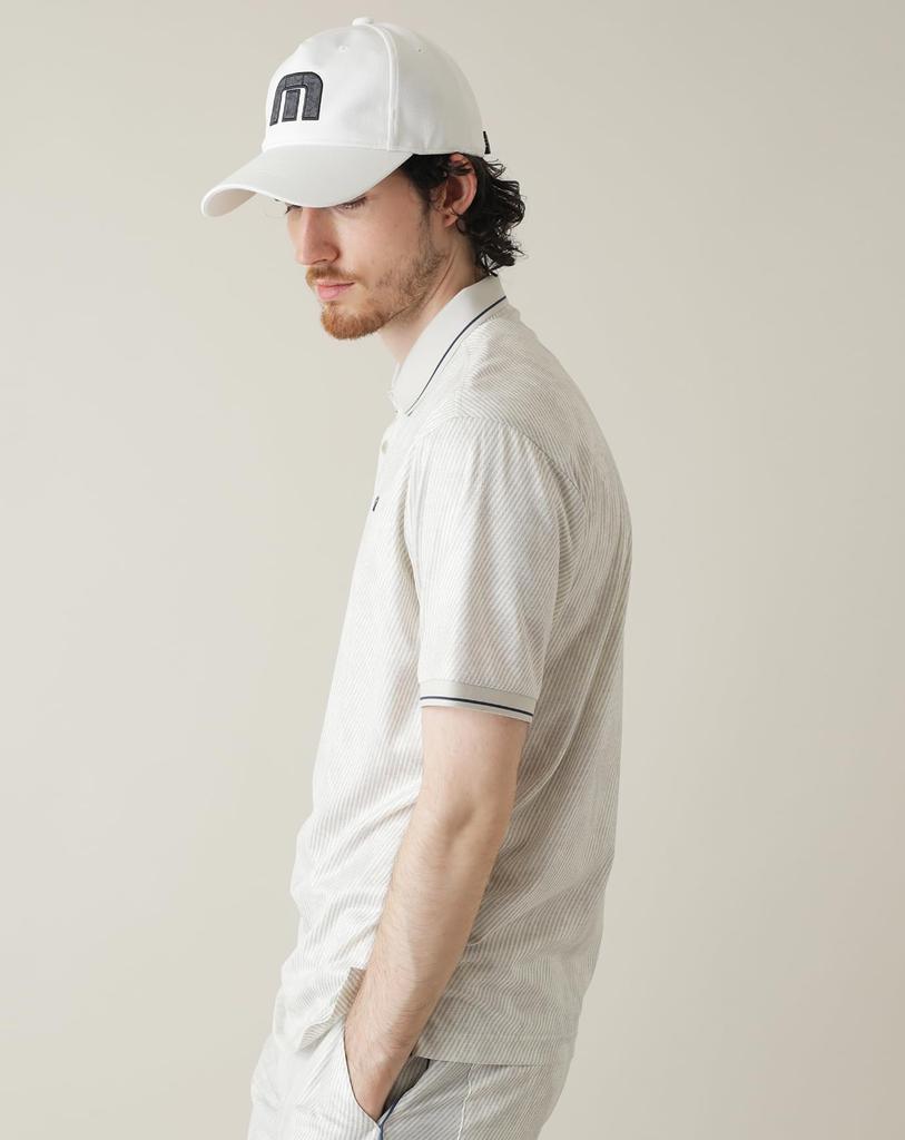 TravisMatthew Short Sleeve Polo Shirt Golf 7AL041 L Men's (Moisture-Wicking, Quick-Drying, Cool-To-the-Touch) / / 1MOB_Moonbeam
