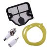 High Quality 4pcs Air Filter Fuel Line Spark Plug Service Kit Fit For Husqvarna 136 137 141 142 36 41