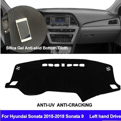 Για Hyundai Sonata 2015 2016 2017 2018 Sonata 9 κάλυμμα ταμπλό αυτοκινήτου σιλικόνης αντιολισθητικό τάβλι χαλί ANti-UV