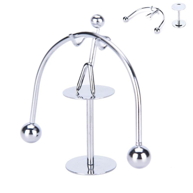 

1Pcs Newton Pendulum Ball Men Iron Man Cradle Creative Balance Crafts Tumbler Kids Desk Toy Metal Home Decoration Accessories