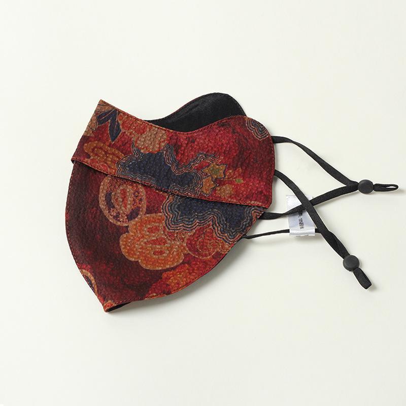 Yuyue Xiangyunsha Silk UV-Protective Women's Mask - Double Layer, Mulberry Silk, Eye Corner Protection, Light Luxury for Summer.
