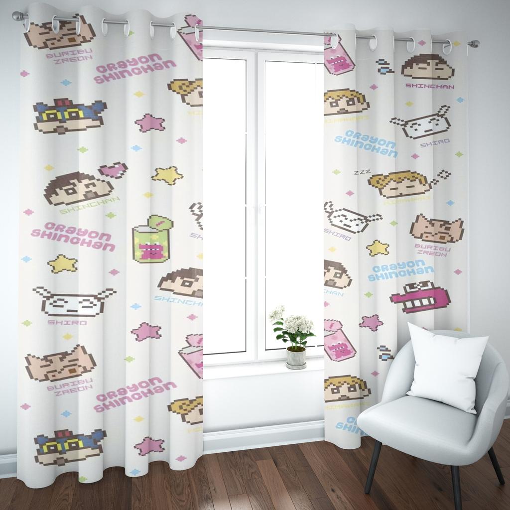 Cartoon Crayon Shin-chan Curtain Home Printing Curtains Living Room Children Bedroom Style Decoration Window Blackout