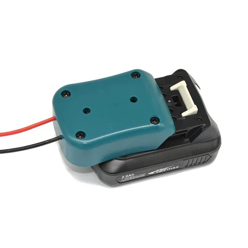 Für Makita 10,8V-12V Li-Ionen-Akku DIY-Adapter-Dock Stromanschluss Akku-Ausgangsadapter für Makita 12V-Akku