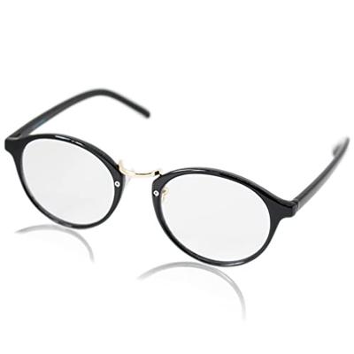 Eight Tokyo Reading Glasses for Men and Women, Blue Light Blocking, Made In Japan, Wellington/Boston Style, Lightweight, Clear, UV Protection, 1.0 Len