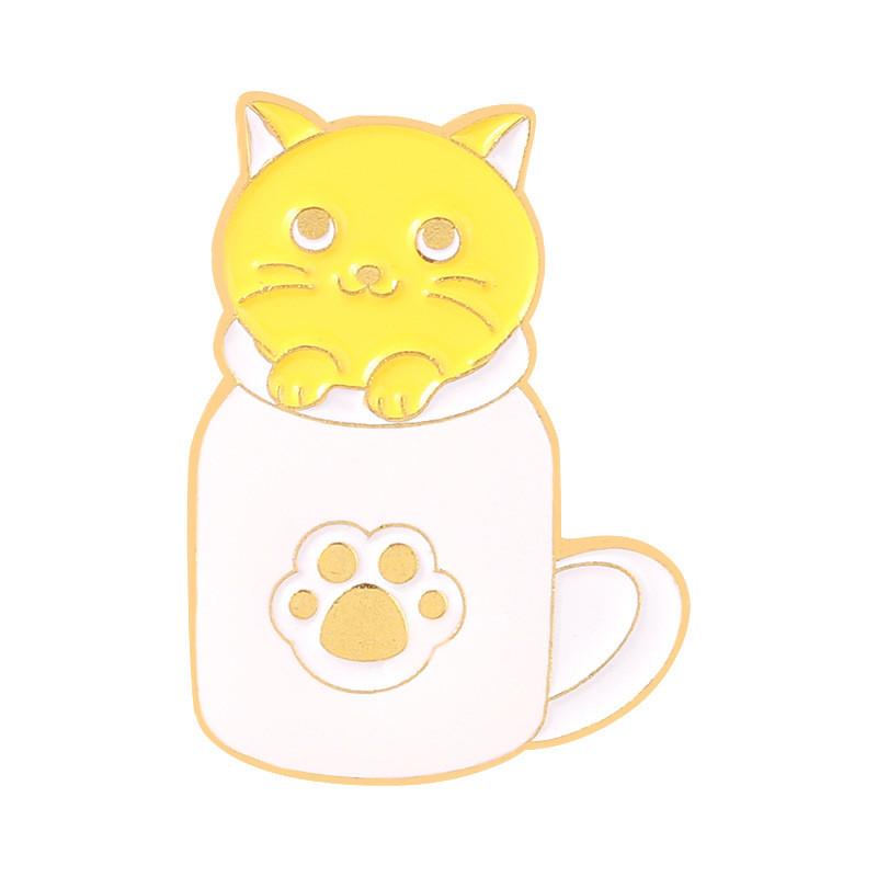 Cat Adorable Brooch Charming Enamel Pin Unique Fashion Accessories For Men Women And