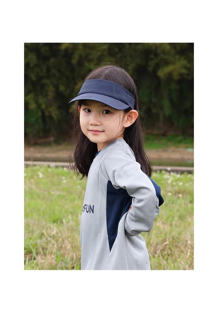 Kids' Japanese Style Sun Visor Hat for Outdoor Summer Travel - UV Protection for Boys & Girls