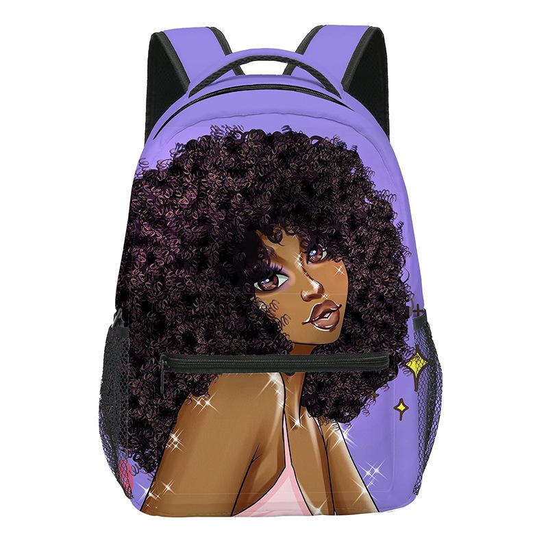 Cartoon Kpop Youthful School Bags Unisex African Girls Travel Bags 3D Printed Oxford Waterproof Notebook Shoulder Backpacks
