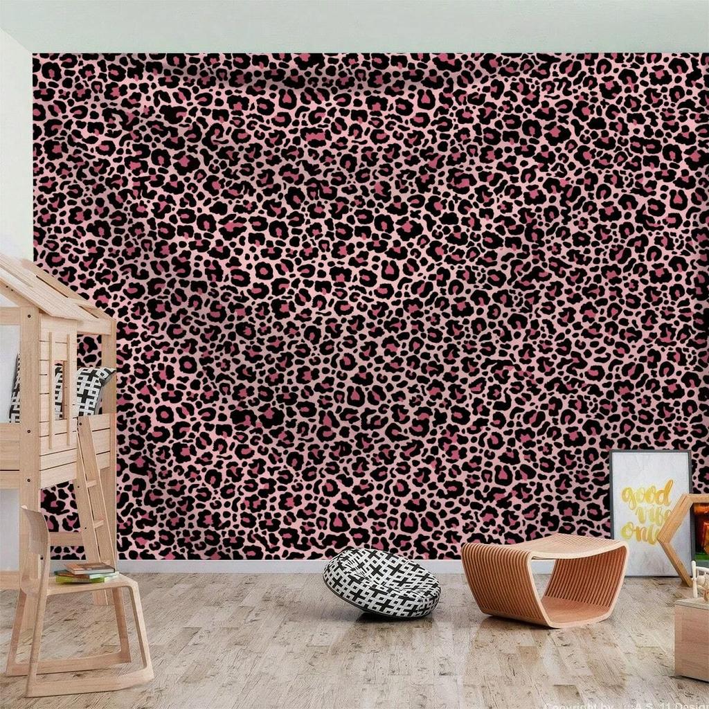 Statement Piece Zebra-Wandteppich Rosa Schwarz Abstrakte Kunst für Stilvolles Wohnzimmer Schlafzimmer Große Wanddekoration
