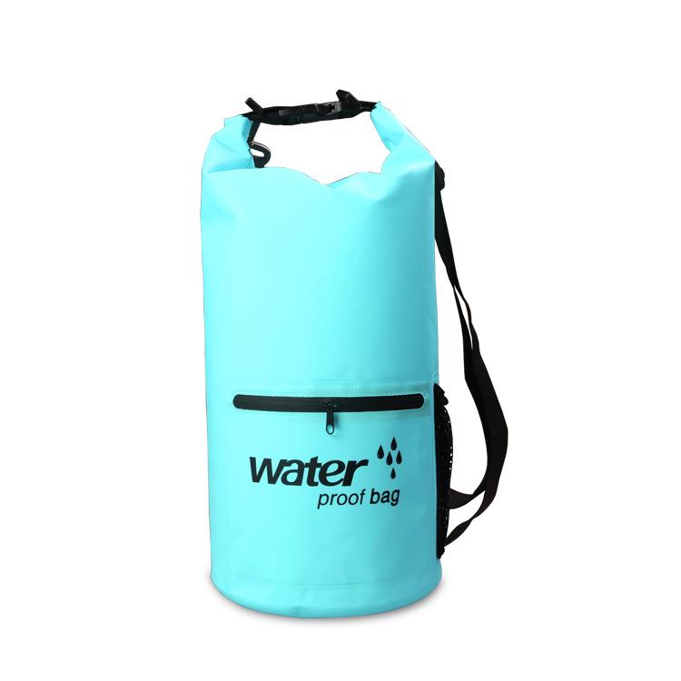 Waterproof PVC Rafting and Beach Zipper Pocket Bag