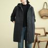 Winter Übergroße Kapuzen-Midilänge Baumwolljacke, Modische Baumwolljacke, Lockerer Western-Stil, Allround-Damen