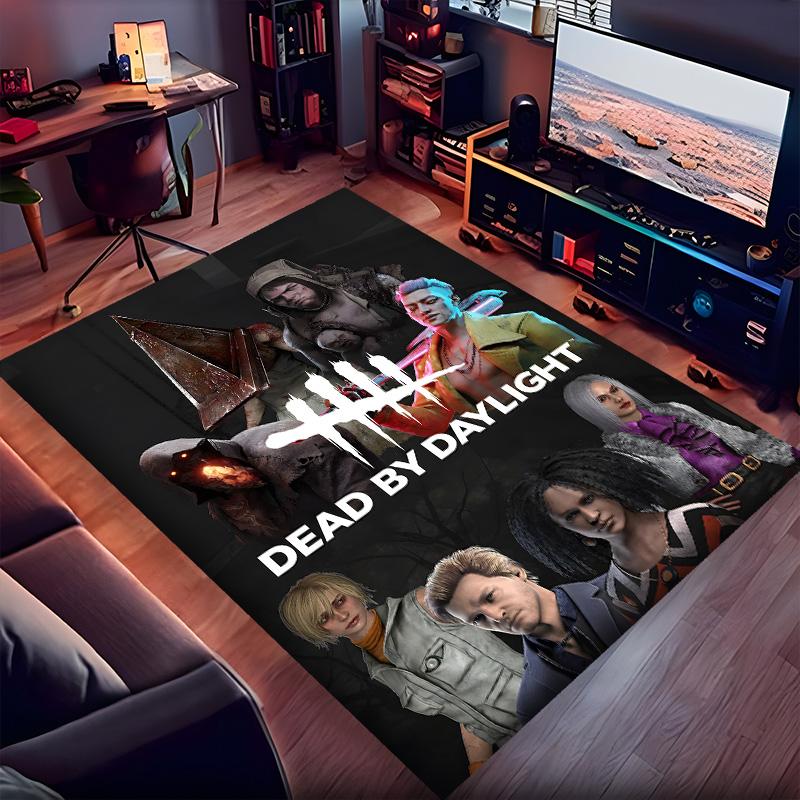 Dead Daylight Polyester Carpet, Soft Indoor Mat for Office Chair, Living Room, Computer Desk - Decorative Home Office Rug Design